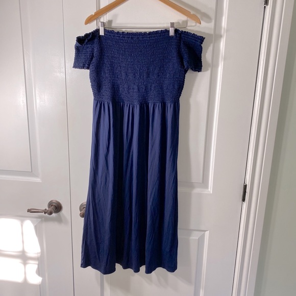 Old Navy Dresses & Skirts - Old Navy Blue Off the Shoulder Dress